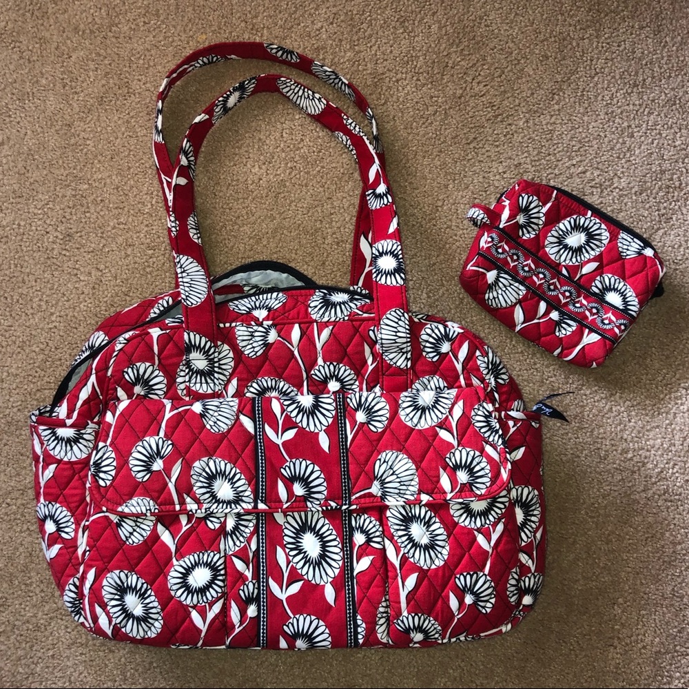 Vera Bradley Diaper bag and zipper pouch
